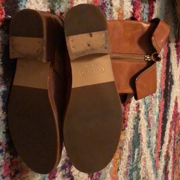 Coach Jolene Leather Riding Boots - Picture 3 of 5